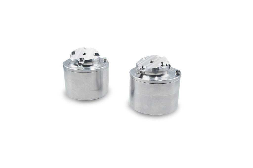 Top view of Billet Aluminum Polyurethane Engine Mounts for AMG M113 and M113K – precision CNC design