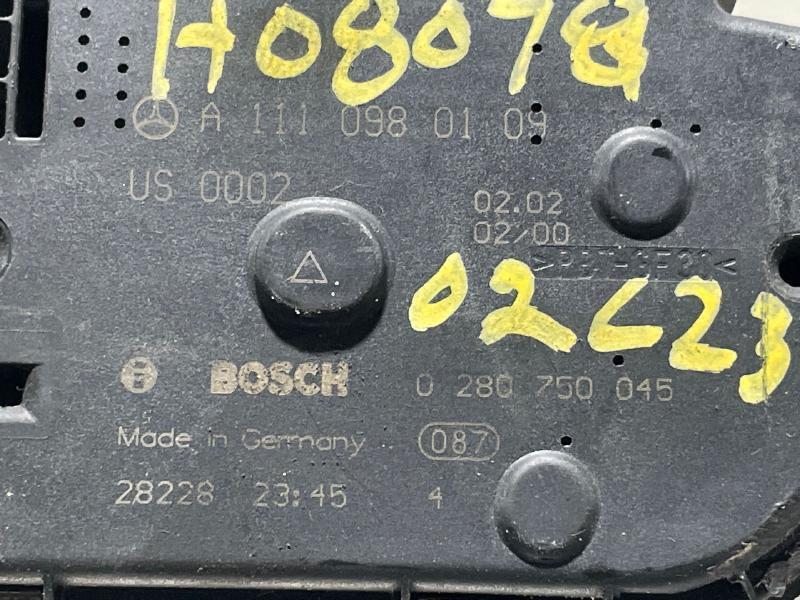 Close-up of Bosch throttle body label – Part 0280750045 Made in Germany