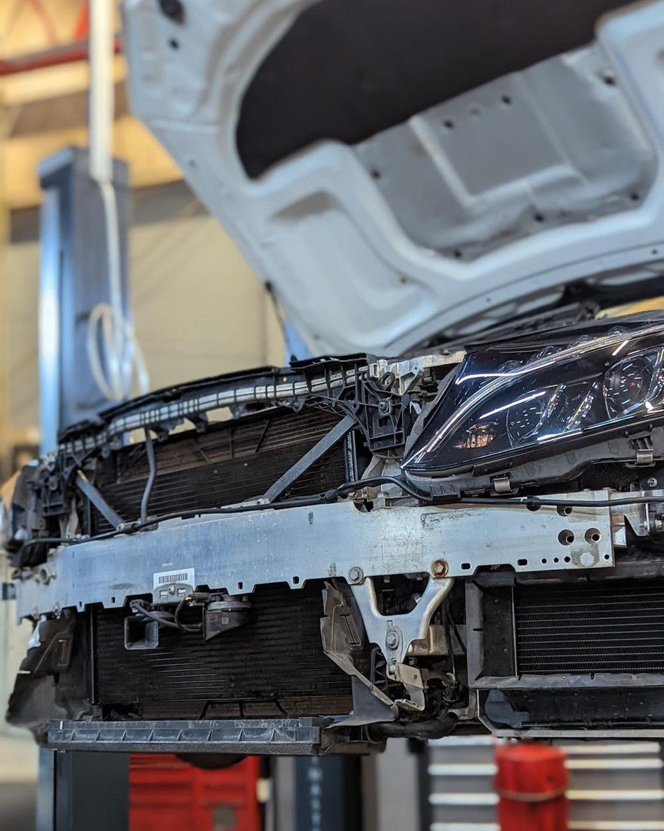 W205 C63 Cooling Upgrade Kit Installed – Front Mount and Auxiliary Combo