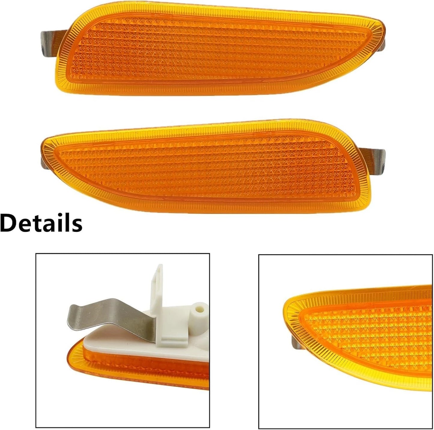Left and right pair of W209 CLK-Class amber side marker lights