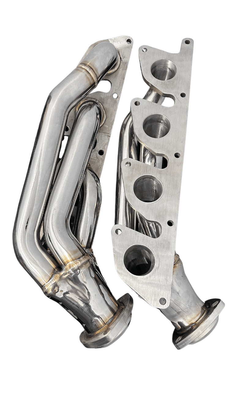 Stainless steel performance headers for Mercedes-Benz CLK550 and E550 M273 V8 engines