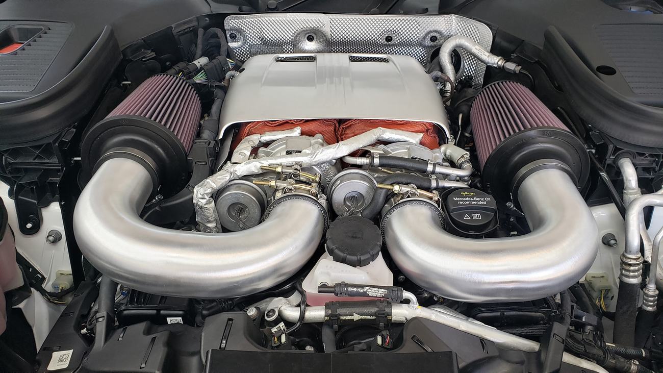 3” Dual Intake System on W205 C63S AMG M177 Engine