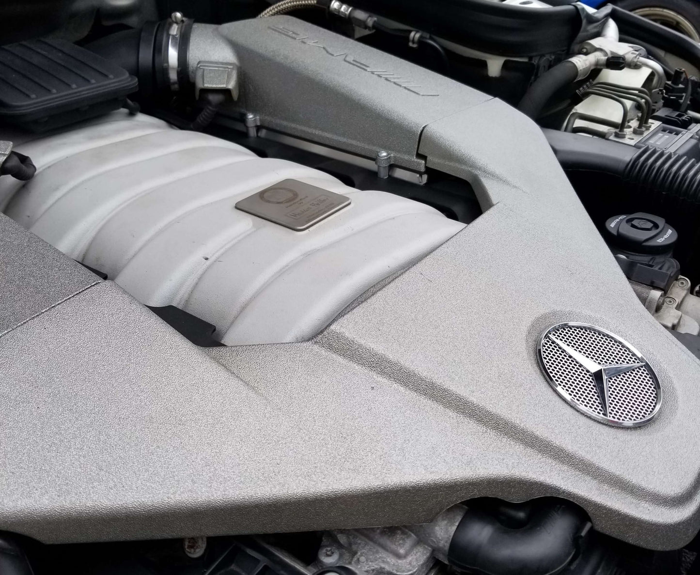 M156 Intake Spacer Kit installed on Mercedes AMG 63 NA engine