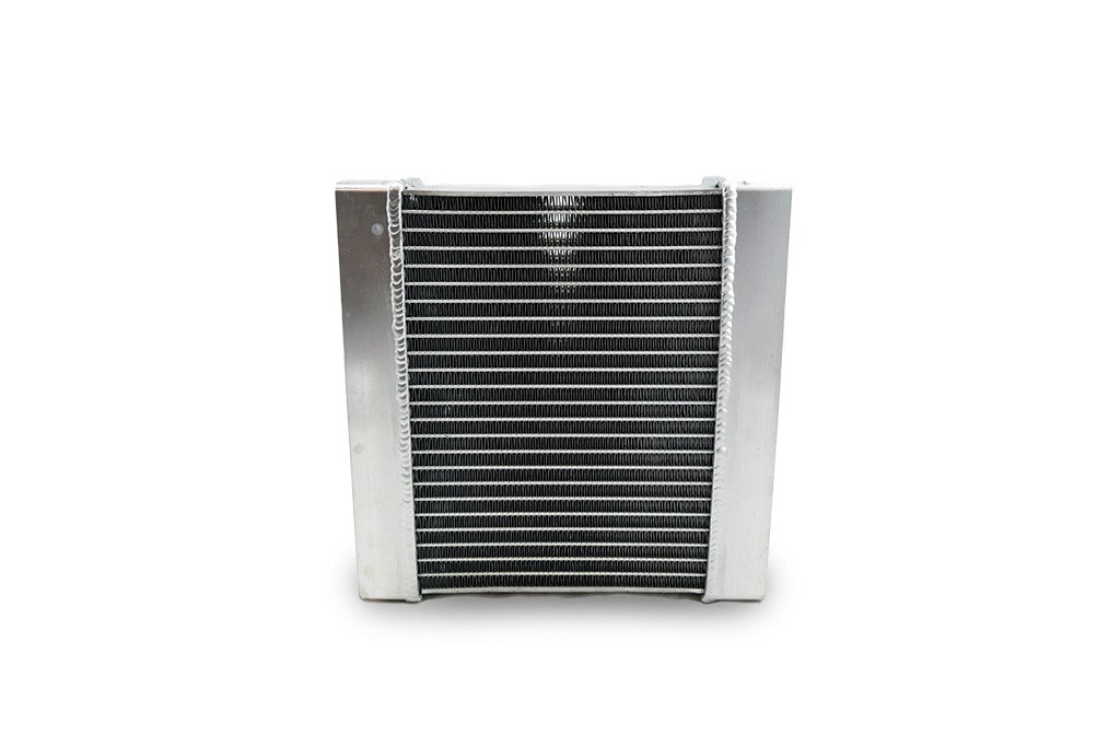 Front view of high-performance M177 heat exchanger for Mercedes E63 AMG