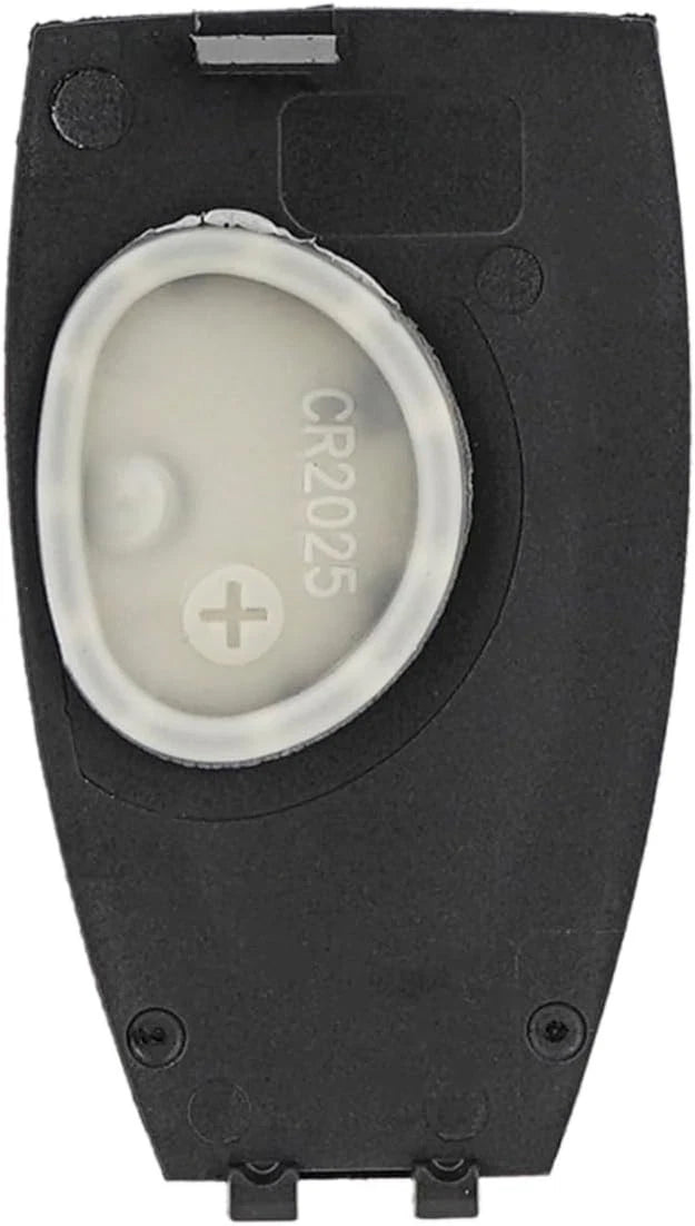 View of inside battery holder for Mercedes-Benz key fob back cover