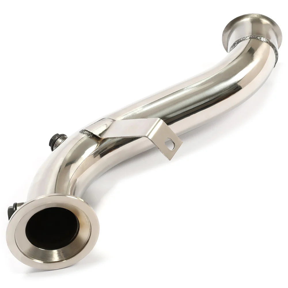 High-flow catless downpipe for Mercedes M274 C300 – stainless steel performance exhaust upgrade