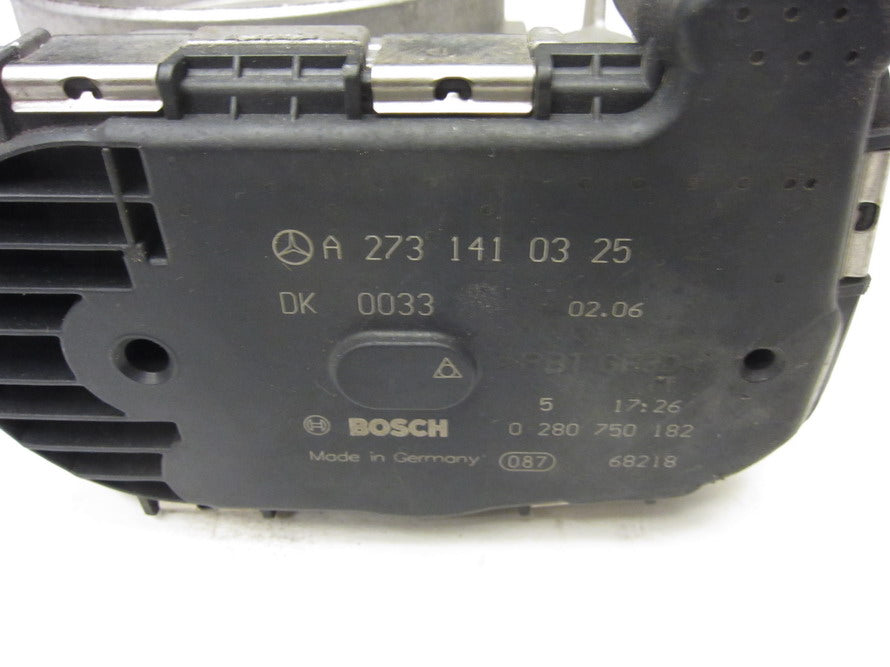 Close-up of OEM Mercedes throttle body actuator part number A2731410325