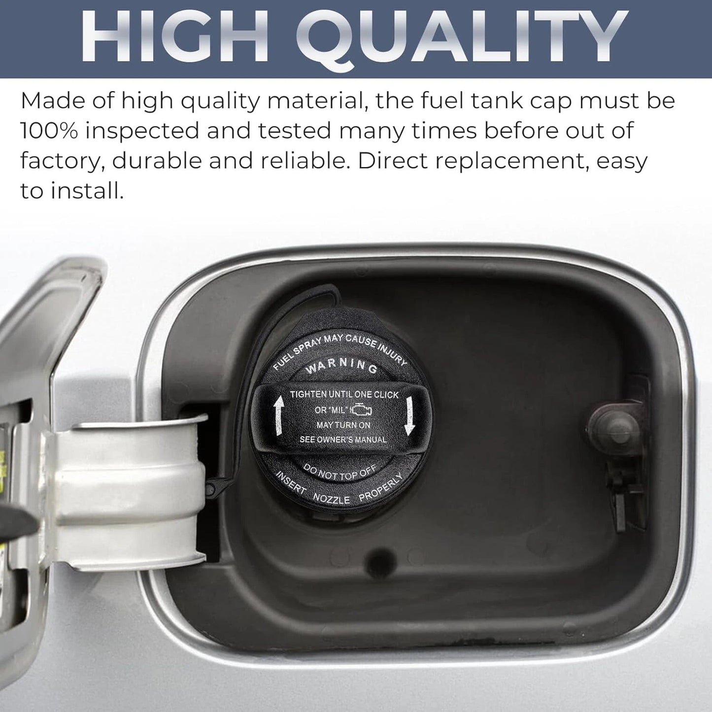 Close-Up View Showing OEM Style Gas Cap Installation