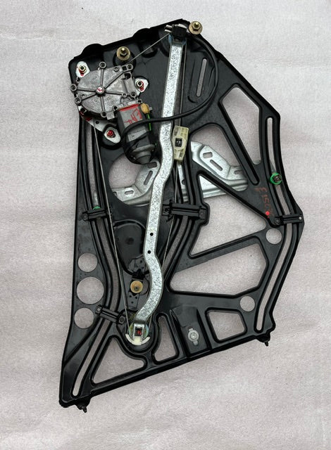Rear driver-side quarter window regulator and motor, Mercedes CLK