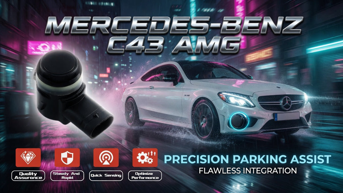 Mercedes W205 C-Class Parktronic PDC parking sensor replacement - C300 C43 C63