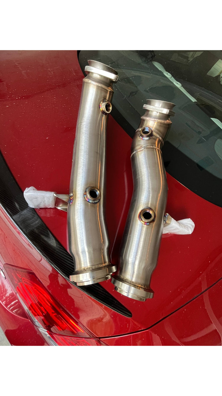 Mercedes Downpipes – Catless High-Flow TIG Welded Stainless Steel