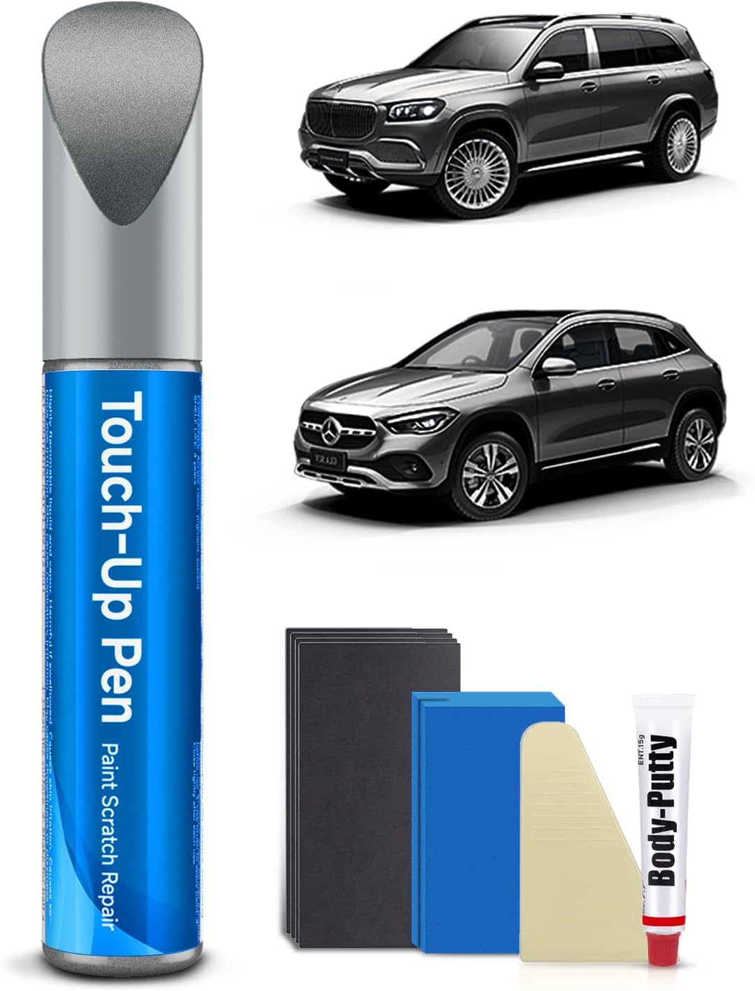 Mercedes-Benz Selenite Gray Metallic touch up paint pen, colour code 992 / 7992