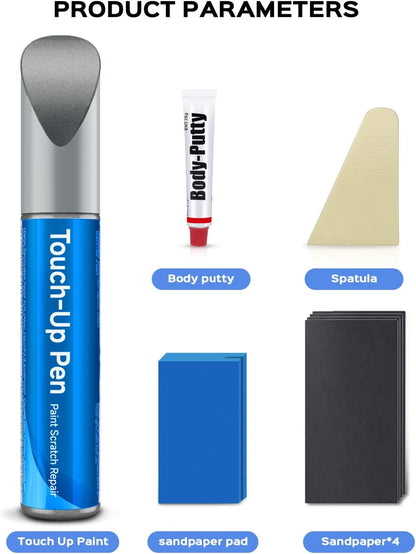 Selenite Gray 992 7992 paint pen shown with the Mercedes-Benz models it colour matches