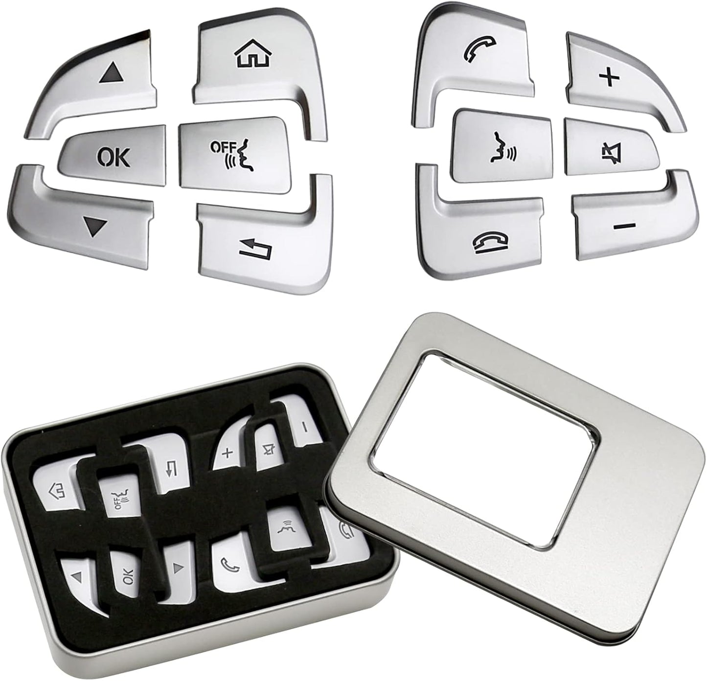 Mercedes Steering Wheel Button Stickers GLA CLA GLE CLS SL GLS