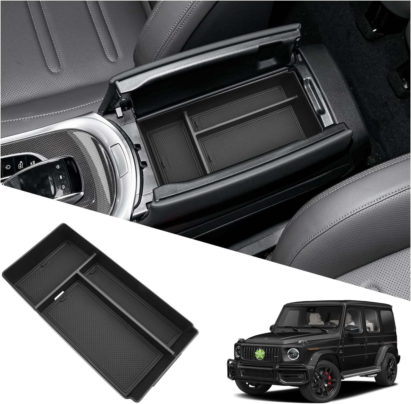 Mercedes G-Class W463 W464 Center Console Organizer Tray for G550 G580 G63 AMG 2019-2026