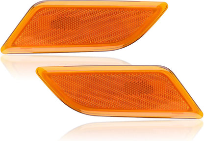 2012–2015 Mercedes W204 C-Class Amber Front Bumper Side Marker Lights – OEM-Style Direct Replacement Pair (Left + Right)