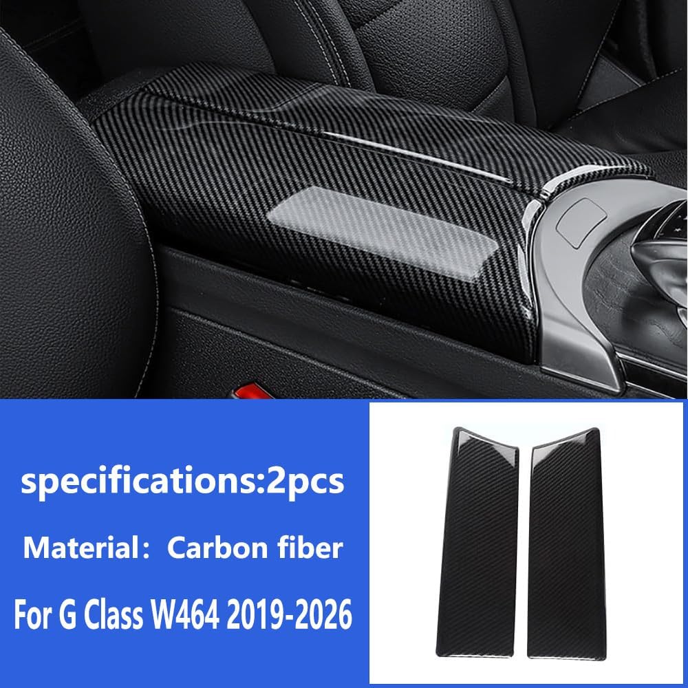 Mercedes G-Class Carbon Fiber Style Armrest Cover for W464 G63 AMG G550 G500 2019-2026
