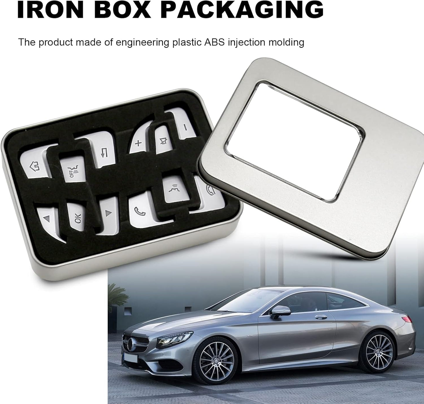 Mercedes Steering Wheel Button Stickers GLA CLA GLE CLS SL GLS