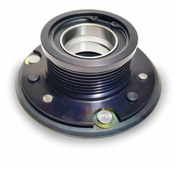 76mm clutched supercharger pulley for Mercedes-AMG M113K, billet 6061-T6 aluminium with spring-loaded clutch hub