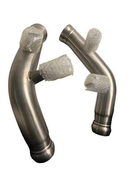 M177 Heat Shielded Catless Downpipes for Mercedes-AMG E63 & E63S (W213) 2017–2020