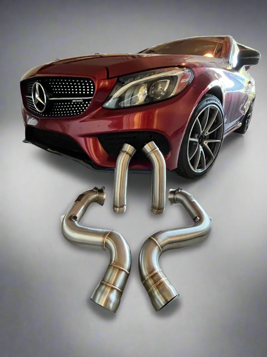 2015-2020 Mercedes-Benz C63 AMG C63S M177 W205 EXHAUST DOWNPIPES