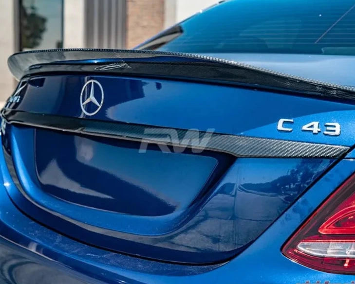 RW Carbon Fiber Trunk Trim – Mercedes-Benz W205 C-Class C43 & C63 AMG Sedan (2015–2021)