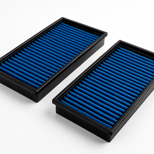 aFe Magnum FLOW performance air filters for Mercedes M157 AMG engine