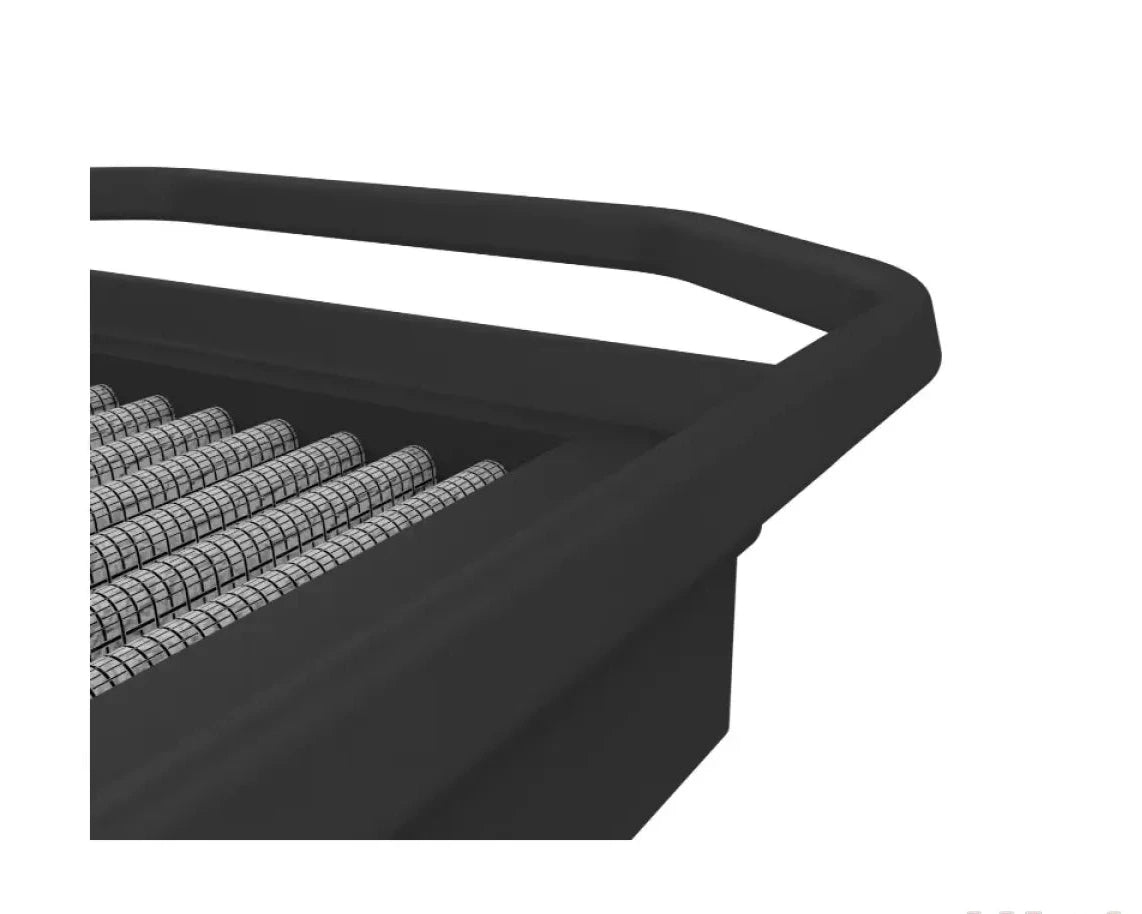 aFe Pro DRY S oil-free synthetic filter media with deep open pleats and polyurethane frame
