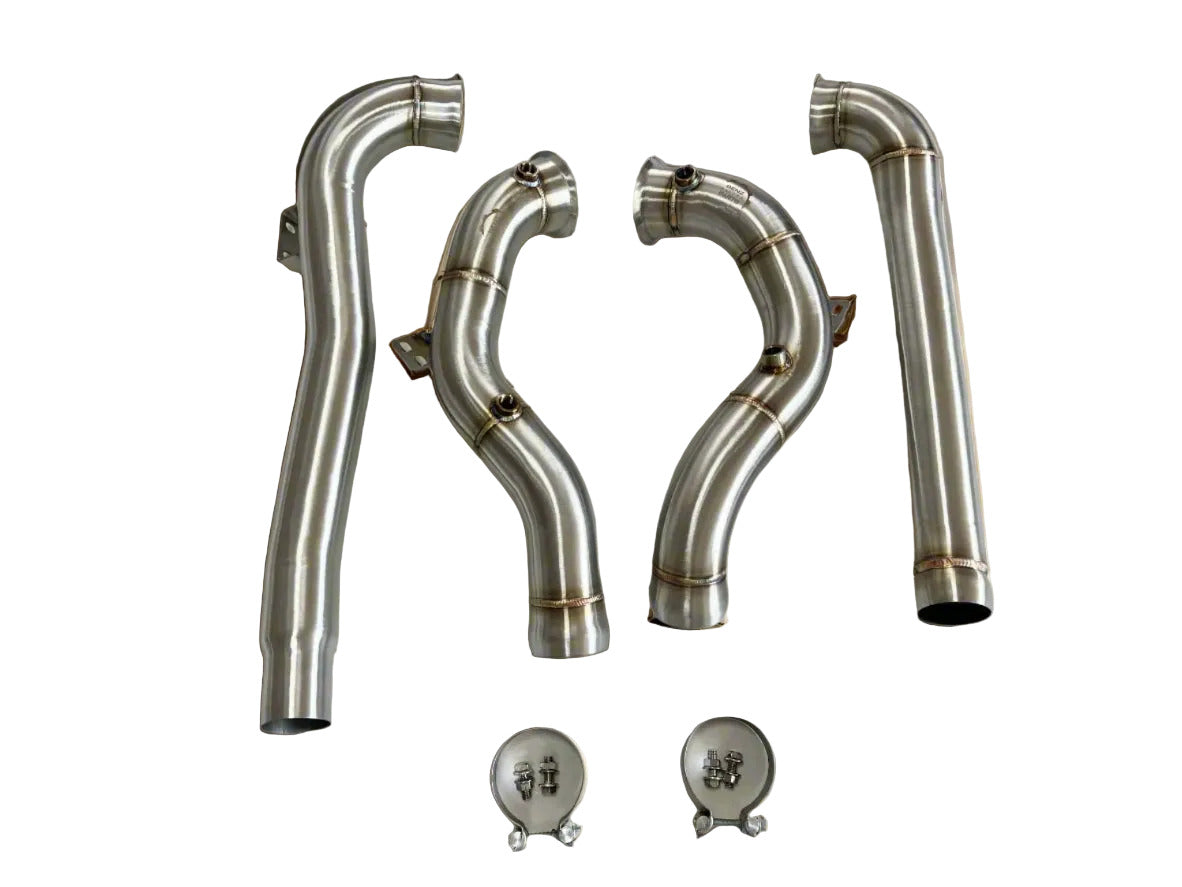 Complete AMG GT GTS GTR M178 downpipe kit with hardware
