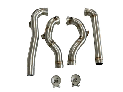 Complete AMG GT GTS GTR M178 downpipe kit with hardware