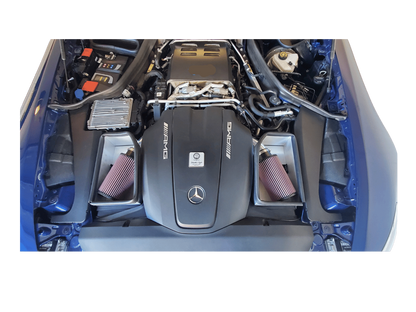 AMG GT Cold Air Intake Kit M178 Engine Installed View