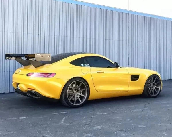 APR Performance GTC-500 rear wing showing downforce setup on Mercedes-AMG GT