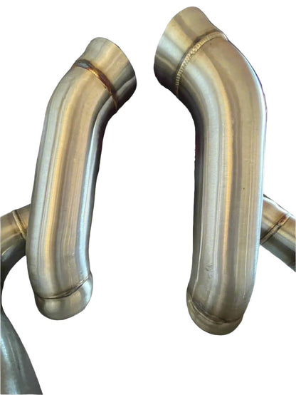 Left and right stainless steel downpipes for Mercedes AMG C63 W205