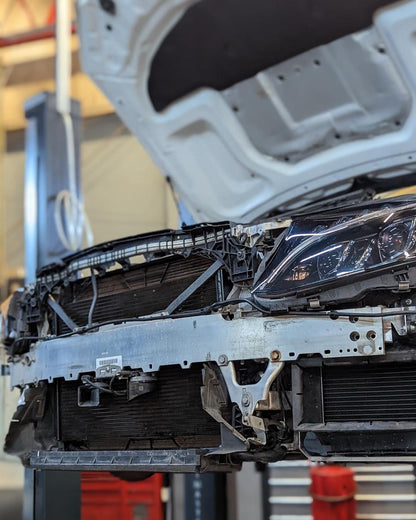 W205 C63 Cooling Upgrade Kit Installed – Front Mount and Auxiliary Combo