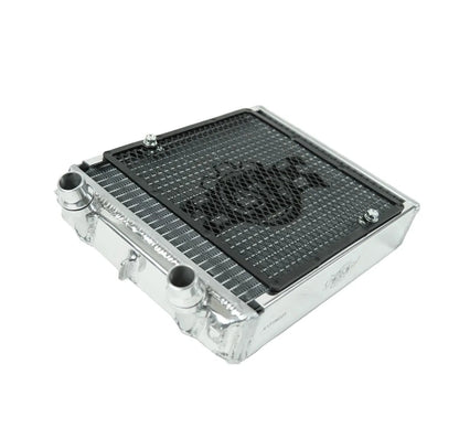 Angled view of CSF auxiliary radiator for Mercedes-AMG GT GTS GTC GTR