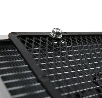 Close-up of CSF 8187 auxiliary radiator B-Tube aluminum core for AMG GT cooling