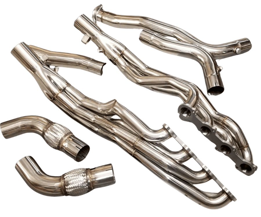 E500 AMG and CLS500 AMG M113 long tube headers with midpipes – full performance exhaust kit