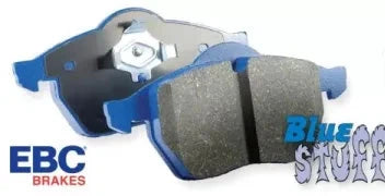 EBC Bluestuff NDX high friction brake pads designed for aggressive street and race applications