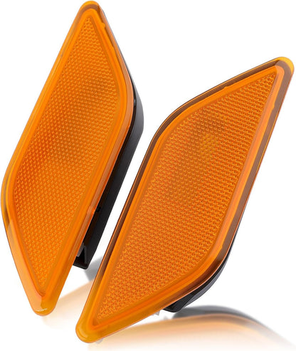 Front Side Marker Lights Pair LH & RH for 2010–2013 Mercedes E350 E550 E63 AMG W212 – Amber Lens