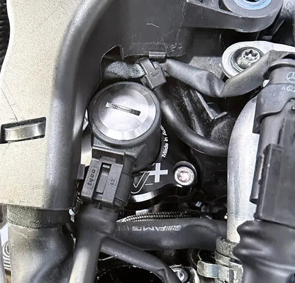 GFB DV+ diverter valve installed on a Mercedes-Benz AMG GT M178 V8 engine