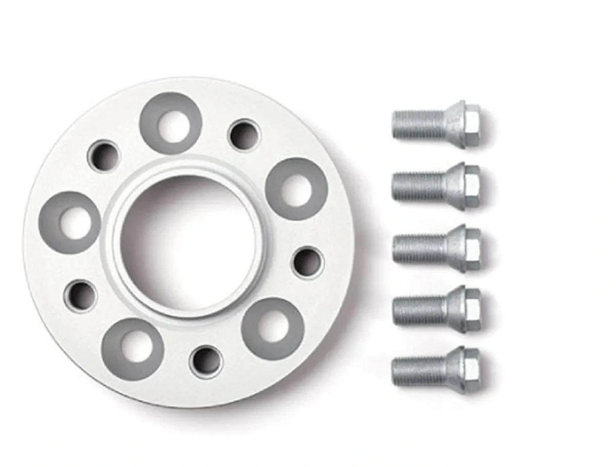 H&R DRA Series 25mm bolt-on wheel spacer with included mounting hardware for Mercedes
