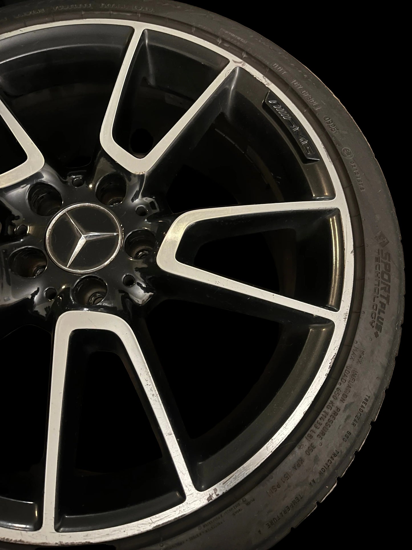 2015-2021 Mercedes C43 AMG C450 C300 Rear OEM Wheel 19x8.5