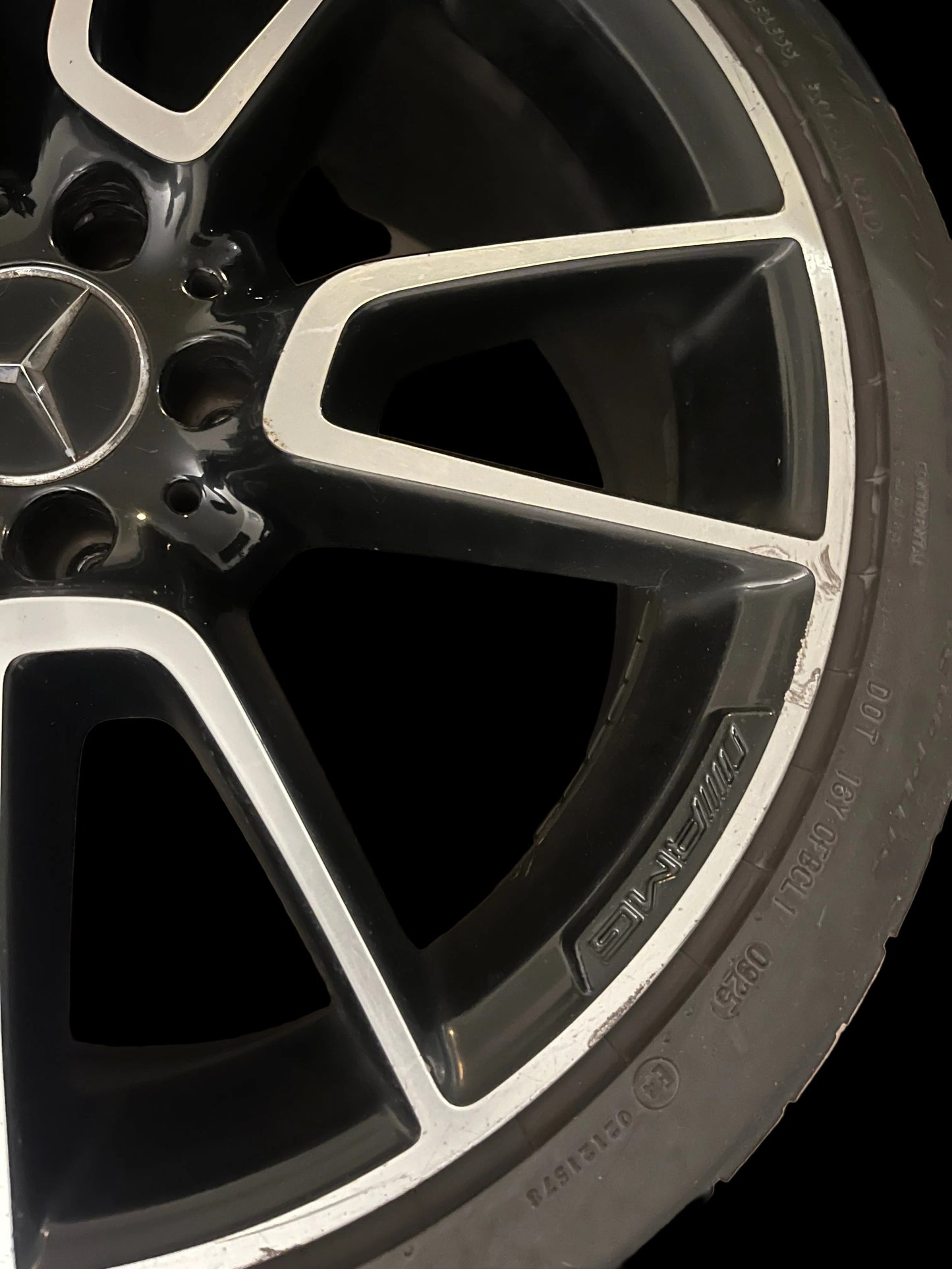 2015-2021 Mercedes C43 AMG C450 C300 Rear OEM Wheel 19x8.5