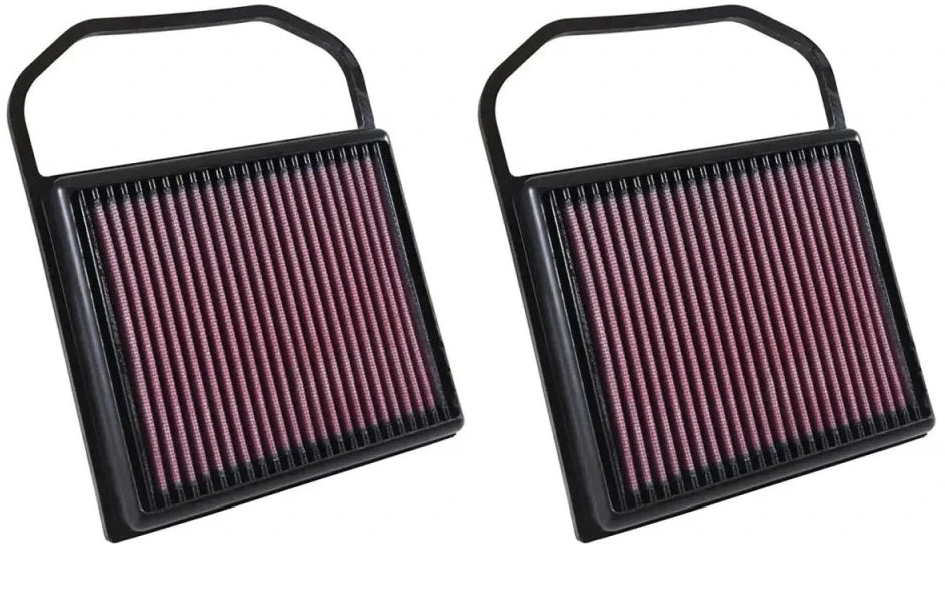 K&N 33-5032 high-flow air filter for Mercedes-Benz M276 V6 engine 2-pack