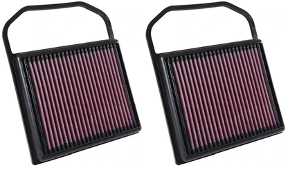 K&N 33-5032 high-flow air filter for Mercedes-Benz M276 V6 engine 2-pack