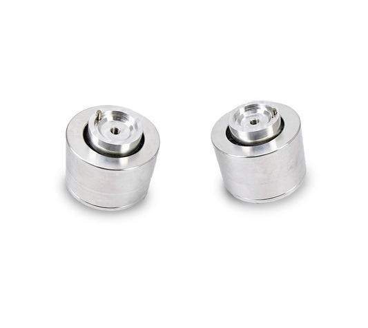 Pair of Billet Polyurethane Engine Mounts for Mercedes AMG M113 and M113K – angled side view showing full assembly