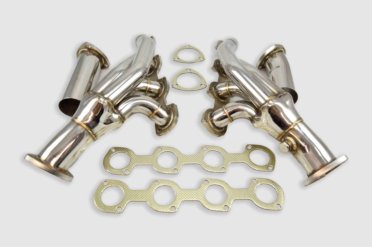 M113K Mid-Length Performance Headers Angled View – Mercedes AMG Supercharged V8