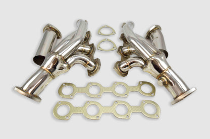 M113K Mid-Length Performance Headers Angled View – Mercedes AMG Supercharged V8