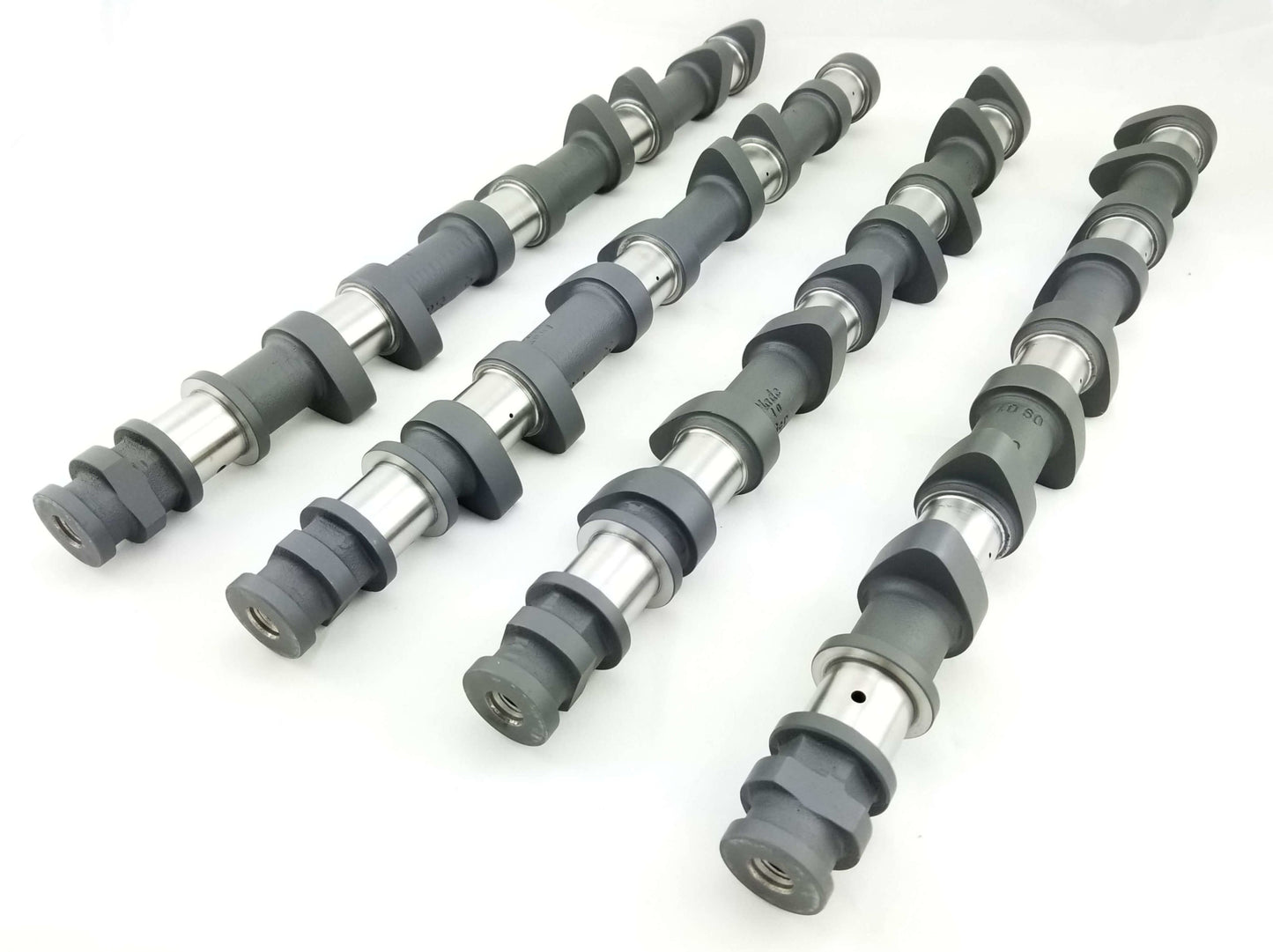 Close-up detail view of Increased Hardness Factory-Spec M156 camshaft lobes – complete set for Mercedes-AMG C63 E63 CL63 CLS63 S63 CLK63