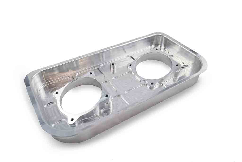 Billet aluminum throttle body adapter plate for Mercedes M156 converting 74mm to 82mm throttle bodies